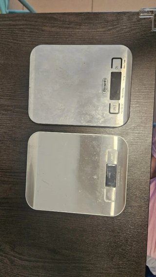 2 Básculas Digitales Cocina Liyset y Grigen