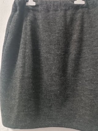 Falda Lana Elástica Gris Talla M