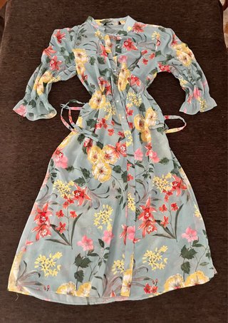 Vestido Zara floral gasa
