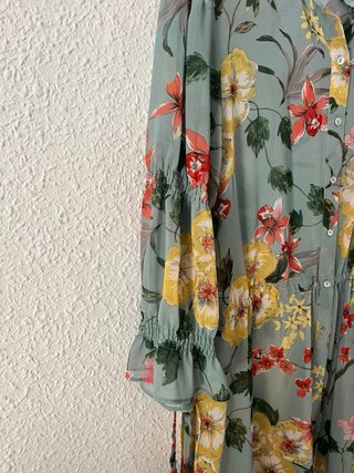 Vestido Zara floral gasa