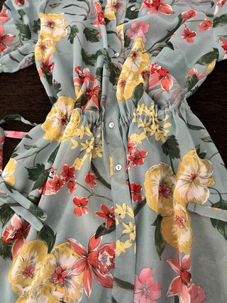 Vestido Zara floral gasa