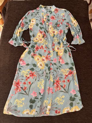 Vestido Zara floral gasa