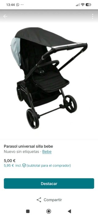 Parasol universal para silla de bebé