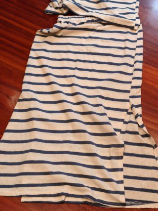 Conjunto falda y camiseta rayas
