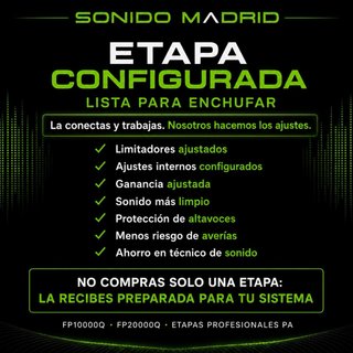 Etapa Potencia FP10000Q 4 Canales
