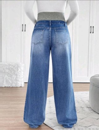 Pantalón vaquero premamá talla L Shein