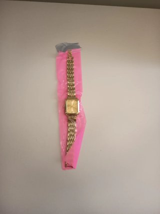 Orologio donna quadrante rettangolare oro