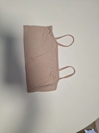 Top rejilla beige + interior  talla 10/11  1 uso