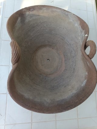 Maceta Cesto Barro Rústico