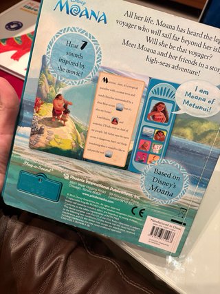 Libro de Disney Moana: I Am Moana Sound Book.