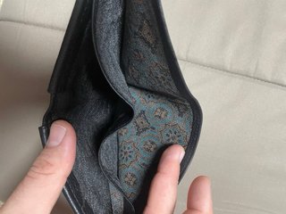 Billetera cartera italiana de piel
