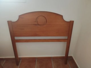 Cabecero de madera para cama de 90
