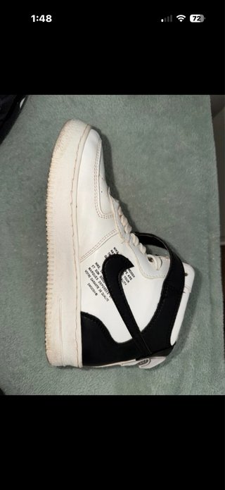 Botines Nike Air Force 1 Blanco y Negro