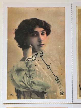 Lote 4 Postales Otero Artista Vintage