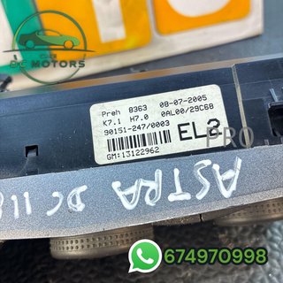13122962 mando calefacción Opel astra H