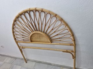 Cabecero de mimbre estilo sol