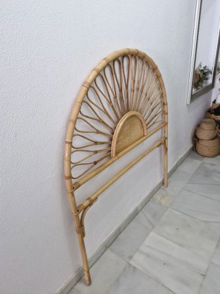 Cabecero de mimbre estilo sol