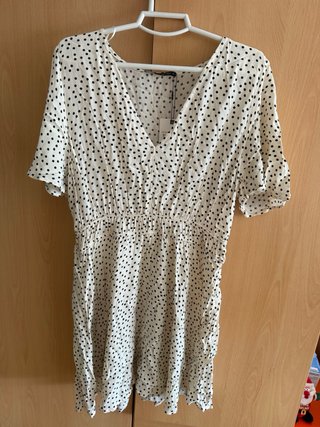 Vestido corto lunares Zara Talla XL