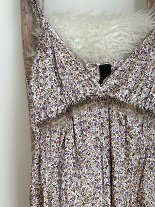 Vestido camisero sedoso floral