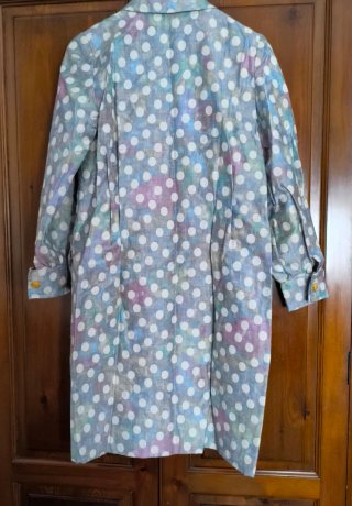 Vestido modista lunares multicolor para evento