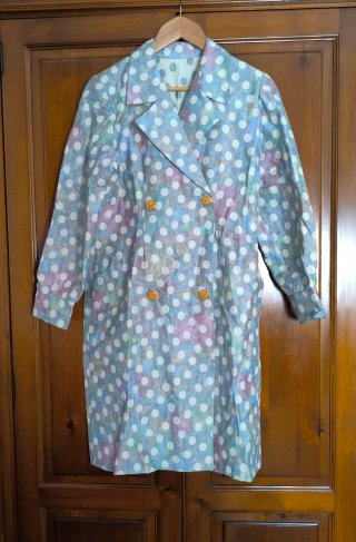 Vestido modista lunares multicolor para evento