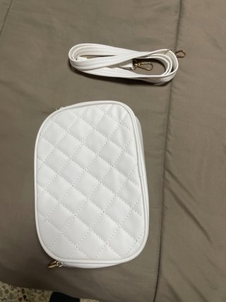 Bolso blanco bandolera mujer