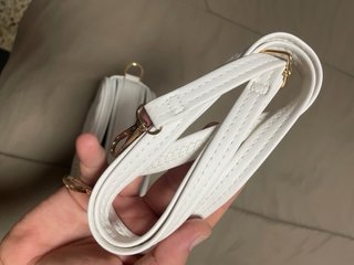 Bolso blanco bandolera mujer