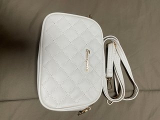 Bolso blanco bandolera mujer