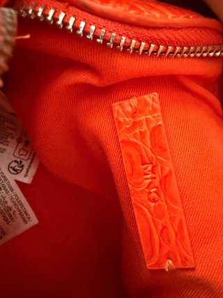 Bolso Mango Naranja Cocodrilo
