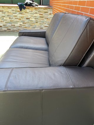 Sofá IKEA Kivit 2 plazas polipiel marrón