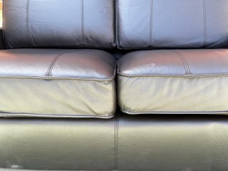 Sofá IKEA Kivit 2 plazas polipiel marrón