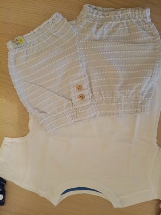 Body de bebé tejido con estampado de cangrejo