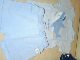 Body de bebé tejido con estampado de cangrejo
