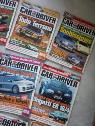 Lote de revistas Car and Driver