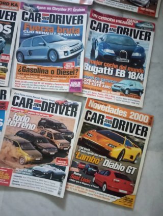 Lote de revistas Car and Driver