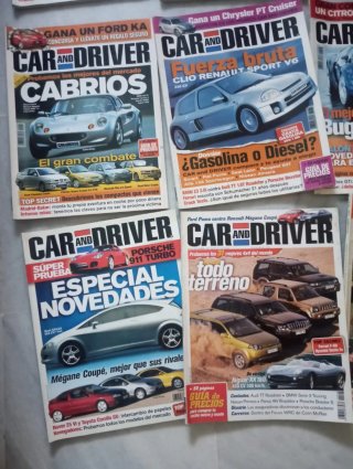 Lote de revistas Car and Driver
