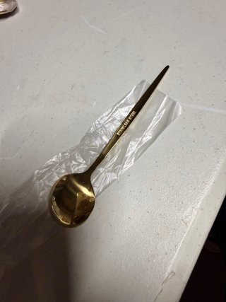 Pack de Cucharas de café redonda dorada
