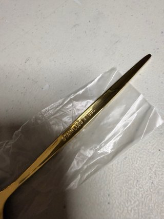 Pack de Cucharas de café redonda dorada