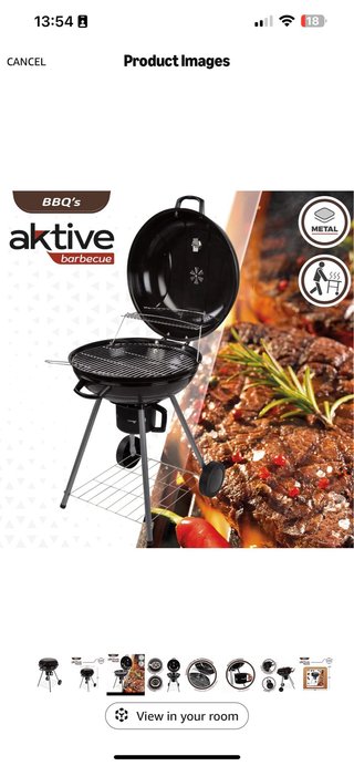 Aktive 52803 – Portable Charcoal Barbecue