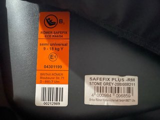 Silla Coche Britax Römer Safefix Plus con ISOFIX
