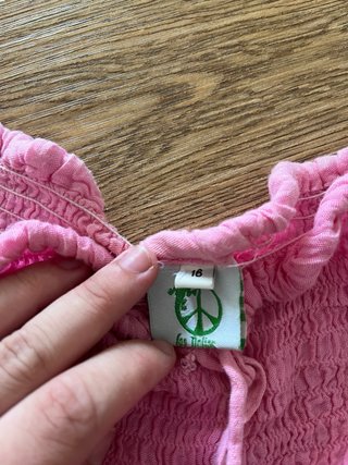 Pantalón ancho rosa talla única