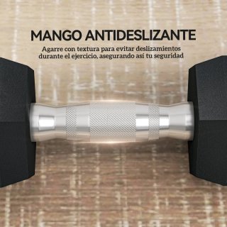 Juego Mancuernas 2x6kg + Barra Conexión