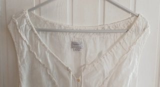 Blusa Lino Blanca Asas Talla S