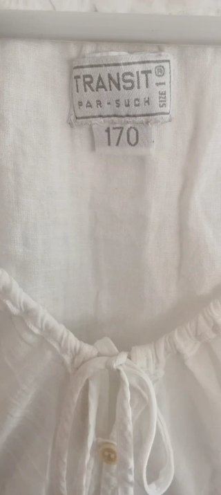 Blusa Lino Blanca Asas Talla S