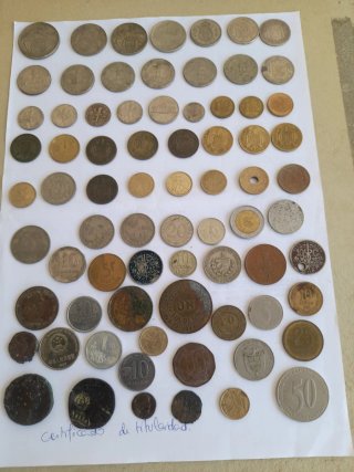 Lote de monedas antiguas variadas