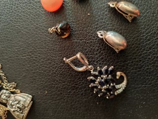 Pendientes plata ovalados con piedras regalo