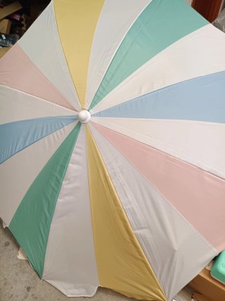 Sombrilla playa 8 varillas 200 cm arcoíris