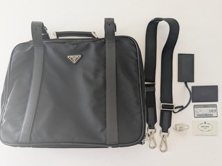 Borsa da viaggio PRADA Re-Nylon Nera