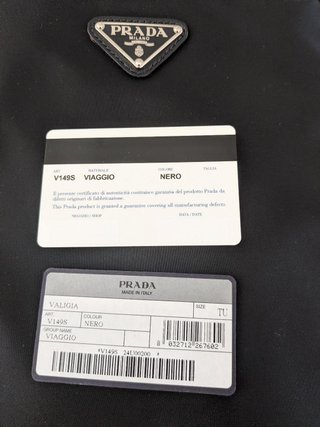 Borsa da viaggio PRADA Re-Nylon Nera