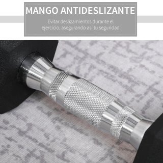 2 Mancuernas 4kg + Barra Conexión